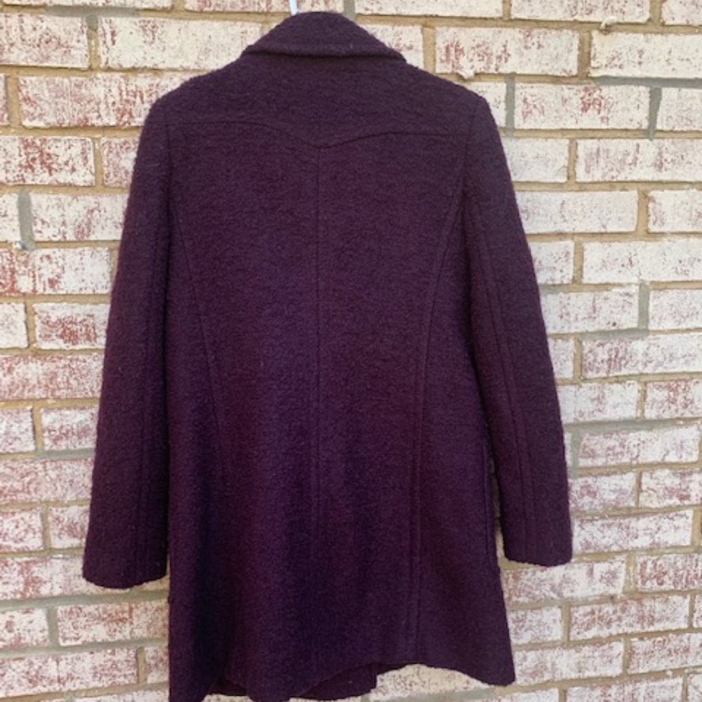 DKNY double breasted plum peacoat size 6 - Picture 6 of 11